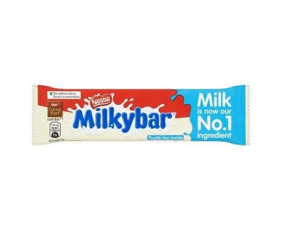 Nestle Milkybar Medium Bar Chocolate 40x25g - Bulkbox Wholesale