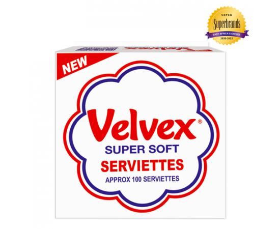 Velvex White Plain Serviettes 12x100 Sheets - Bulkbox Wholesale