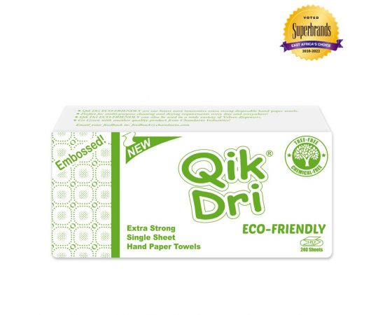 Qik Dri Eco-Friendly White Embossed Hand Paper Towel Bale 12x240 Sheets - Bulkbox Wholesale