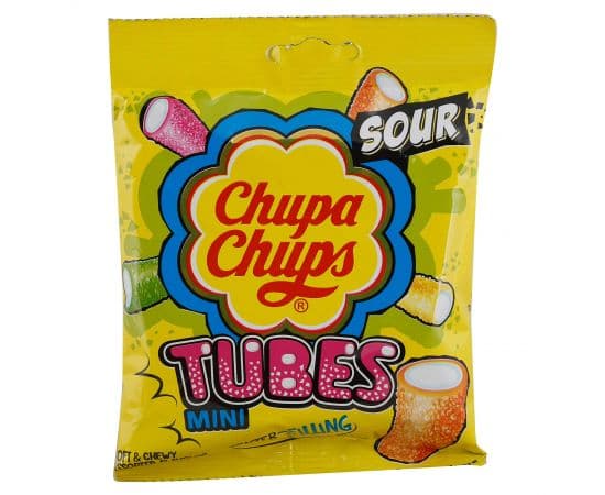 Chupa Chups Mini Sour Tubes  50x24.2g - Bulkbox Wholesale