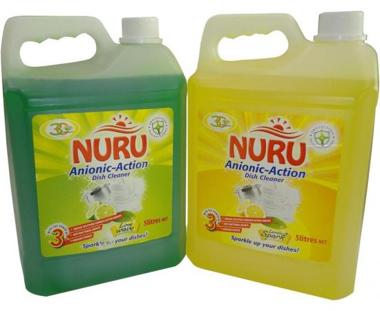 Nuru Dish Washing Liquid Lime Wave  1x5L - Bulkbox Wholesale