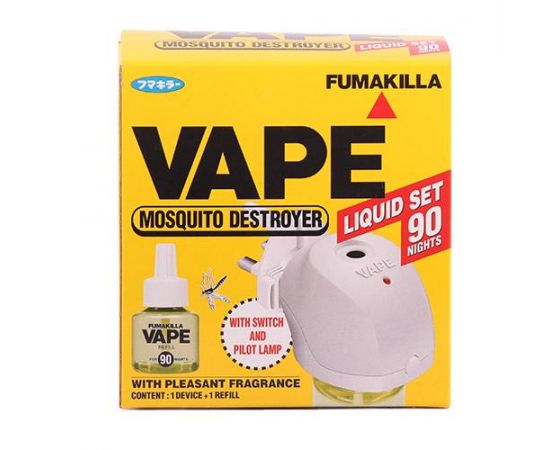 Fumakilla Mosquito Repellant Vape Liquid Cordless Set 3x90 Nights - Bulkbox Wholesale
