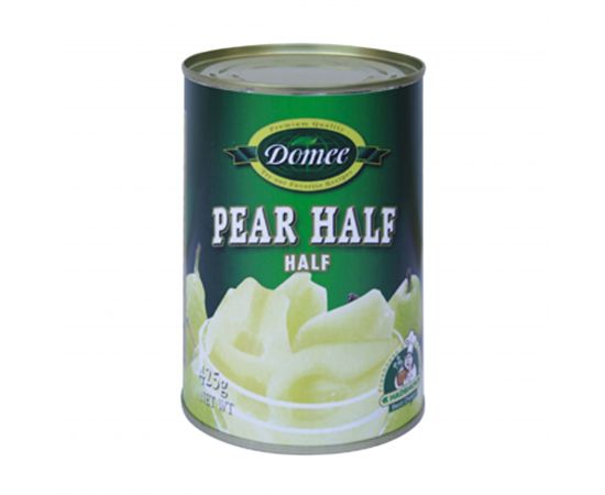 Domee Pear Halves In Syrup  6x425g - Bulkbox Wholesale