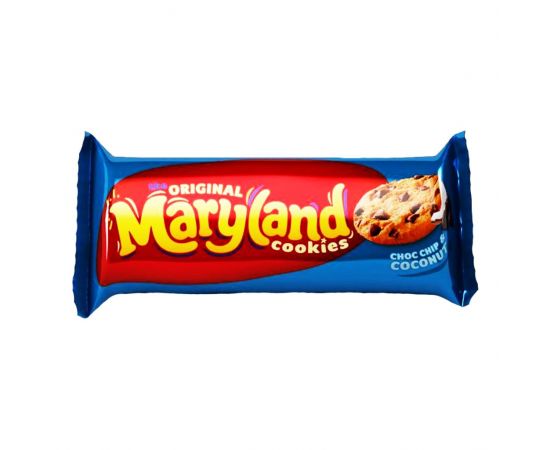 Maryland Choc Chip & Coconut Cookies 10x136g - Bulkbox Wholesale