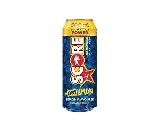 Score Energy Drink Dry Lemon  12x500ml - Bulkbox Wholesale