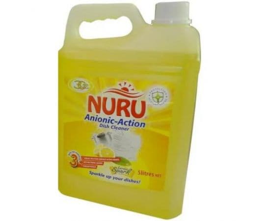 Nuru Dish Washing Liquid Lemon Spark 4x5L - Bulkbox Wholesale