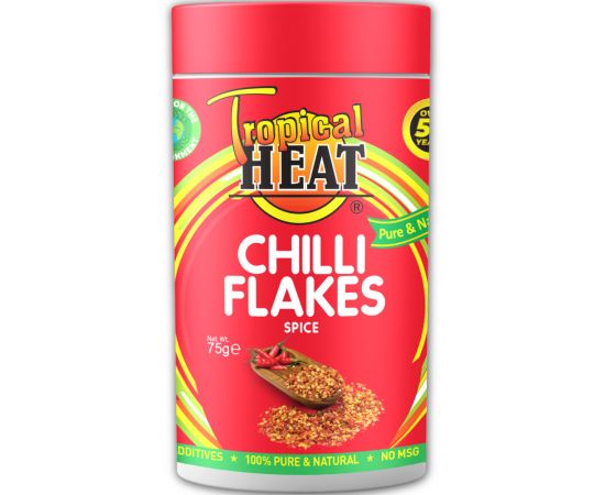Tropical Heat Chilli Flakes  6x75g - Bulkbox Wholesale