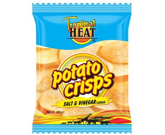 Tropical Heat Potato Crisps Salt & Vinegar - Bulkbox Wholesale