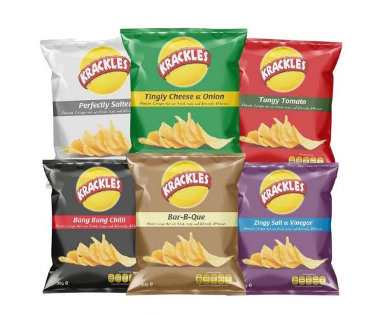 Krackles Potato Crisps Assorted - Bulkbox Wholesale