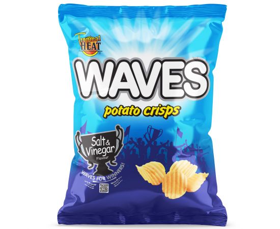 Tropical Heat Waves Crisps Salt & Vinegar - Bulkbox Wholesale