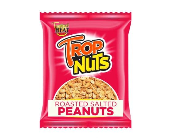 Tropnuts Roasted Salted Peanuts 12x50g - Bulkbox Wholesale