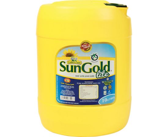 Sun Gold Sunflower Oil  Jerrycan 1x10L - Bulkbox Wholesale