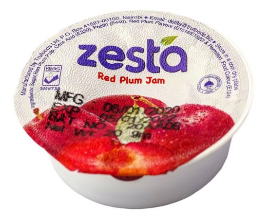 Zesta Red Plum Jam Tubs - Bulkbox Wholesale