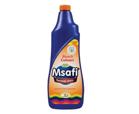 Msafi Bleach Colour  (750ml + 250ml Free) 12x1L - Bulkbox Wholesale