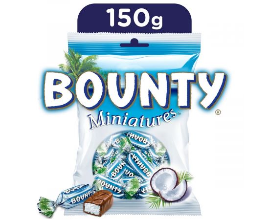 Bounty Chocolate Miniatures Bag 5x150g - Bulkbox Wholesale