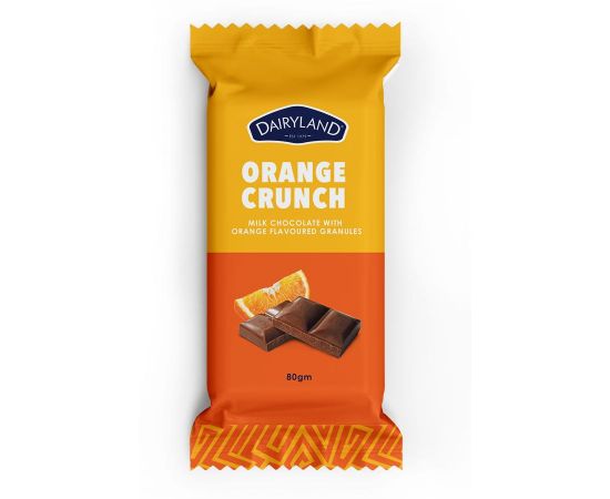 Dairyland Orange Crunch Chocolate 24x40g - Bulkbox Wholesale