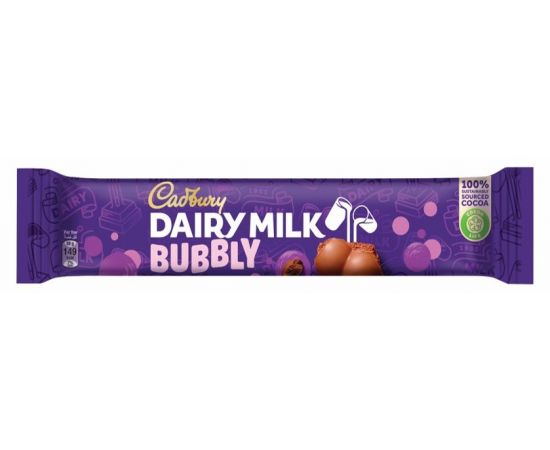 Cadbury Dairy Milk  Bubbly Chocolate 12x28g - Bulkbox Wholesale