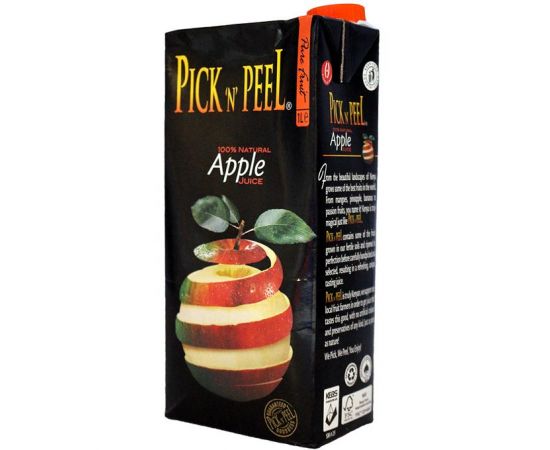 Pick N Peel Pure Fruit Juice Tetra Apple 12x1L - Bulkbox Wholesale