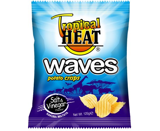 Tropical Heat Waves Crisps Salt & Vinegar - Bulkbox Wholesale