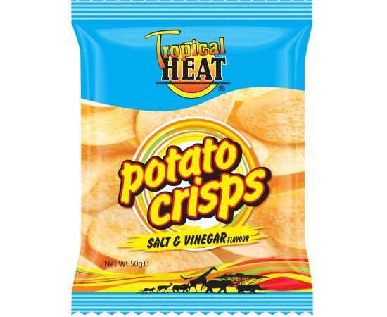 Tropical Heat Potato Crisps Salt & Vinegar - Bulkbox Wholesale