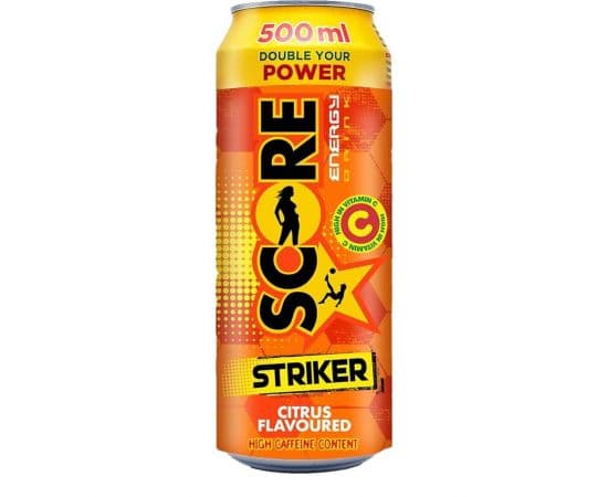 Score Energy Drink Striker Citrus 12x500ml - Bulkbox Wholesale