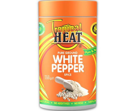 Tropical Heat White Pepper Ground 6x100g - Bulkbox Wholesale