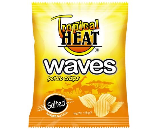 Tropical Heat Waves Crisps Salted 36x30g - Bulkbox Wholesale