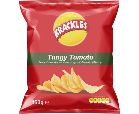 Krackles Potato Crisps Tangy Tomato - Bulkbox Wholesale