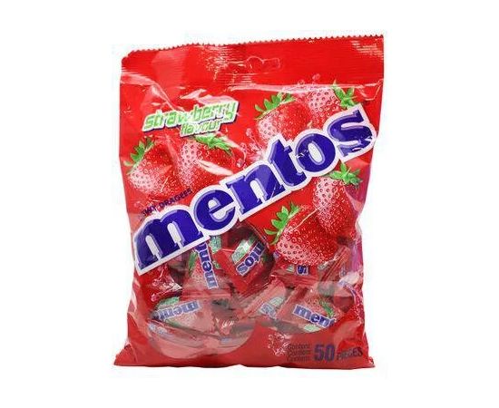 Mentos Monos Strawberry 20x135g - Bulkbox Wholesale