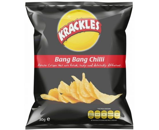 Krackles Potato Crisps Bang Bang Chilli - Bulkbox Wholesale