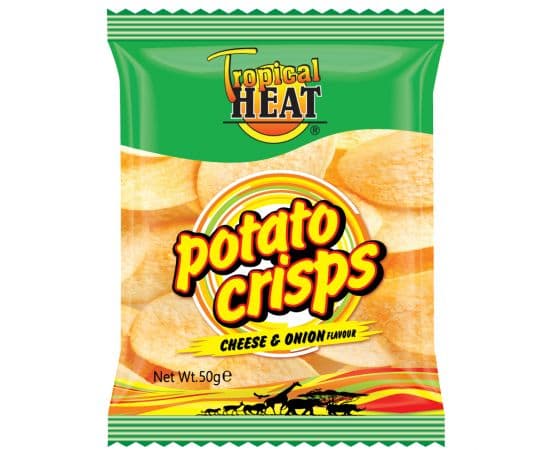 Tropical Heat Potato Crisps Cheese & Onion - Bulkbox Wholesale