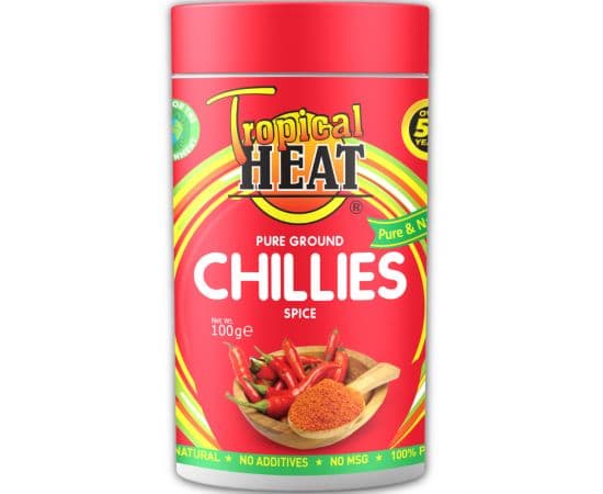 Tropical Heat Chillies Ground 6x100g - Bulkbox Wholesale