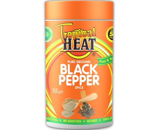 Tropical Heat Black Pepper Ground  6x100g - Bulkbox Wholesale