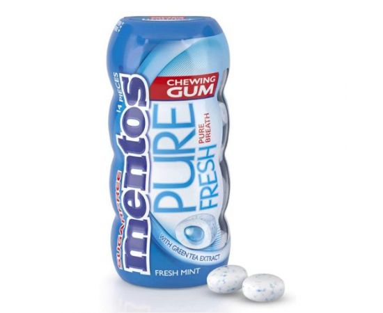 Mentos Pocket Bottles Pure Fresh Mint 10x31.5g - Bulkbox Wholesale