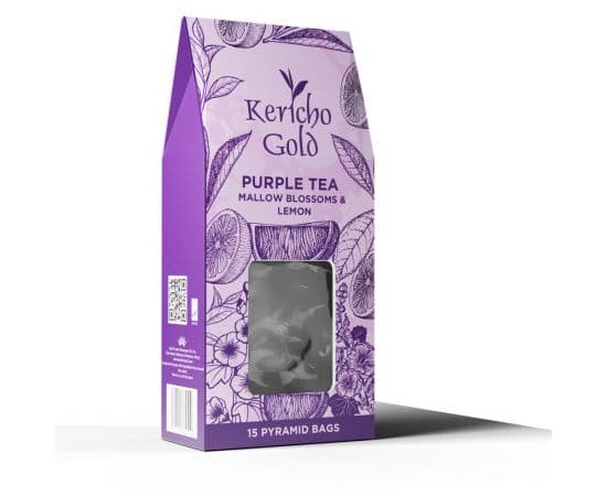 Kericho Gold Purple Tea String and Tag Pyramids 3x15's - Bulkbox Wholesale