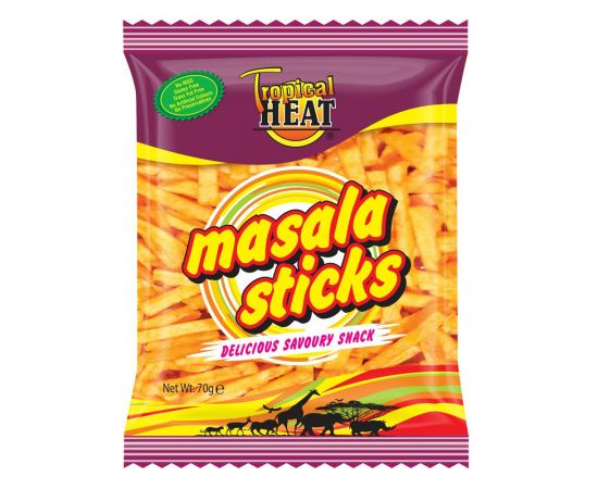 Tropical Heat Potato Masala Sticks  12x70g - Bulkbox Wholesale