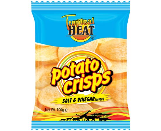 Tropical Heat Potato Crisps Salt & Vinegar - Bulkbox Wholesale