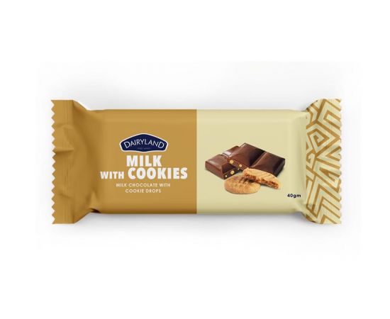 Dairyland Milk With Cookies Chocolate 12x80g - Bulkbox Wholesale