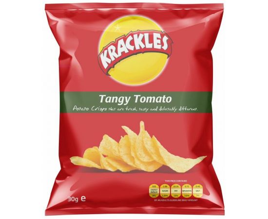 Krackles Potato Crisps Tangy Tomato - Bulkbox Wholesale