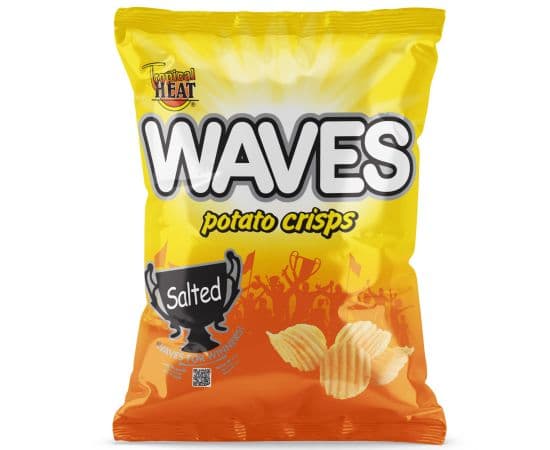 Tropical Heat Waves Crisps Salted 36x30g - Bulkbox Wholesale