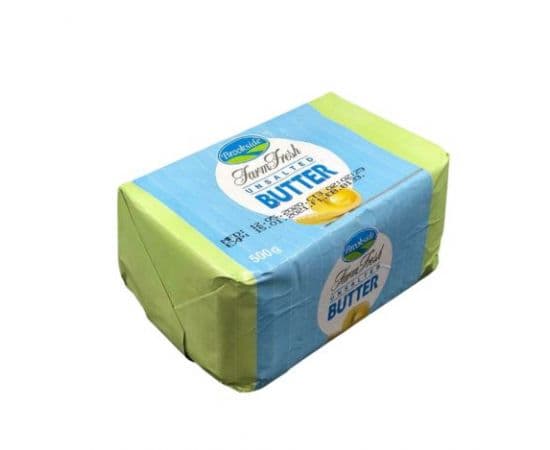 Brookside Unsalted Butter Wrapped 3x500g - Bulkbox Wholesale