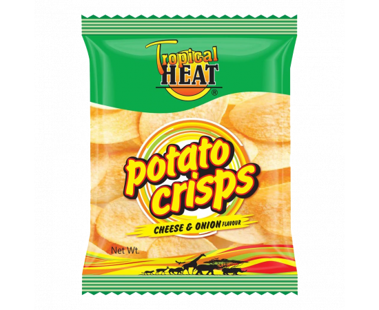 Tropical Heat Potato Crisps Cheese & Onion - Bulkbox Wholesale