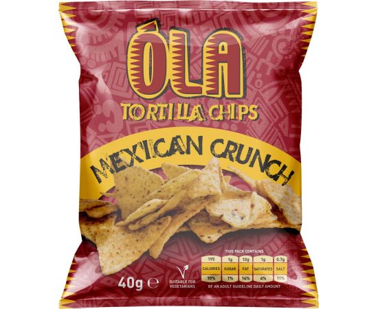 Ola Tortilla Chips Mexican Crunch 12x200g - Bulkbox Wholesale