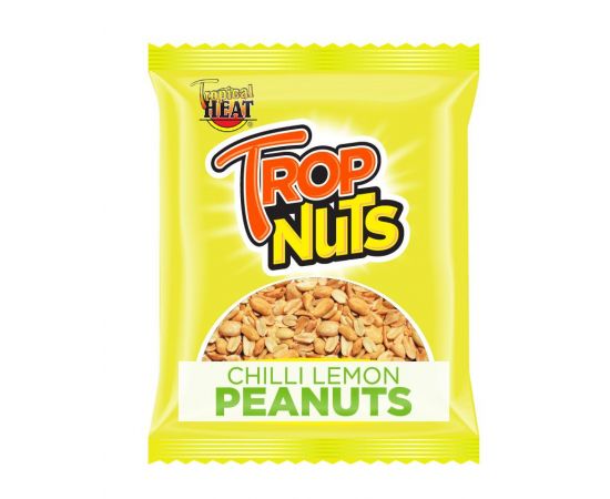 Tropnuts Chilli Lemon Peanuts 12x50g - Bulkbox Wholesale