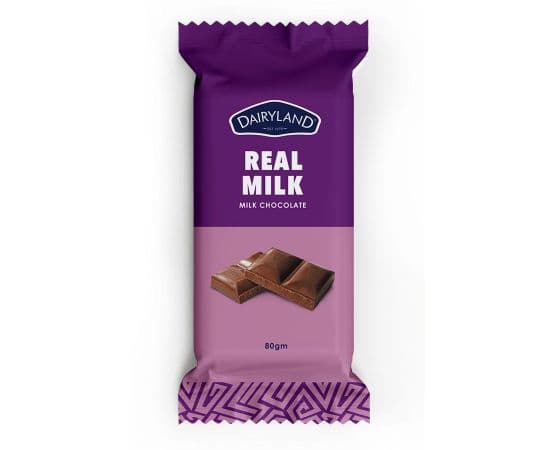 Dairyland Real Milk Chocolate 12x80g - Bulkbox Wholesale