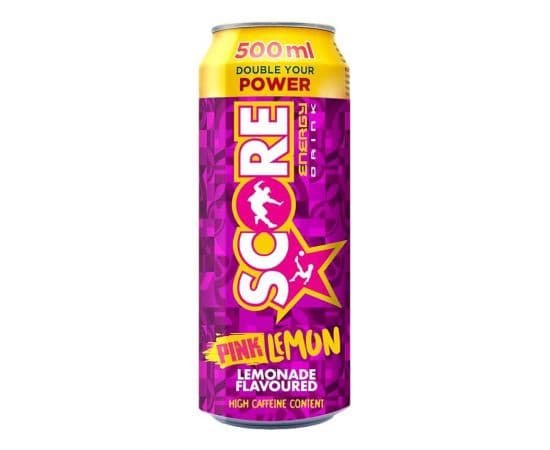 Score Energy Drink Pink Lemon  12x500ml - Bulkbox Wholesale