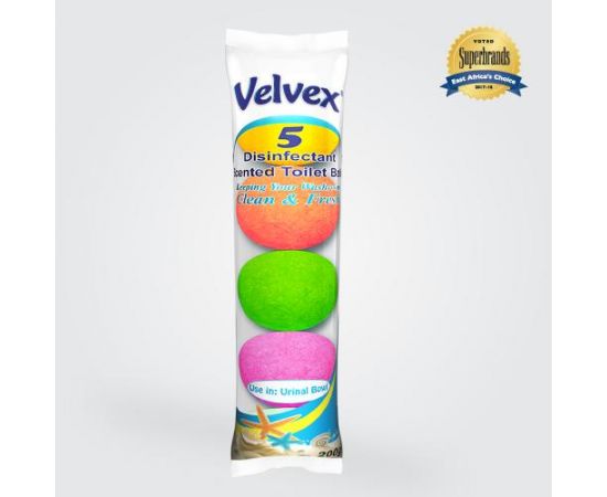 Velvex Disinfectant Balls 5 Colored 12x5 Balls - Bulkbox Wholesale