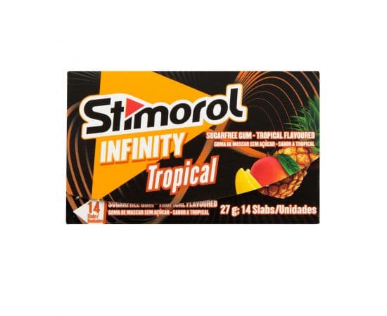 Stimorol Sugar Free Infinity Tropical Chewing Gum 12x14 Tabs - Bulkbox Wholesale