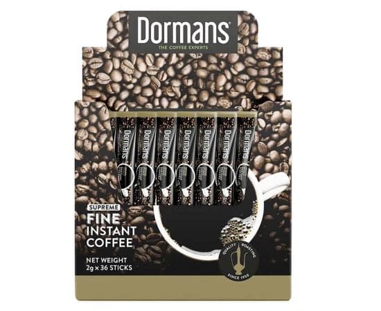 Dormans Instant Fine Coffee Sachets 36x2g - Bulkbox Wholesale