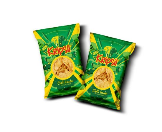 Kripsii Potato Crisps Chilli Lemon 48x50g - Bulkbox Wholesale